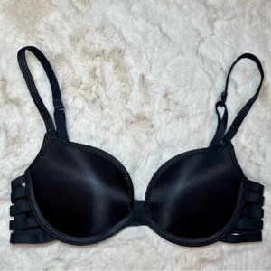 La SENZA Black Push Up Bra with sequin rhinestones